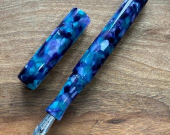 Handmade Retro Conway Stewart Azure Fountain Pen