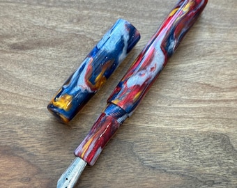 Pluma estilográfica 'Kintsugi' hecha a mano, pluma coleccionable de tinta de lujo