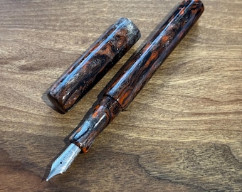 PENBBS 456 Vacuum Filling Fountain Pen - 52 Galaxy (golden Trims
