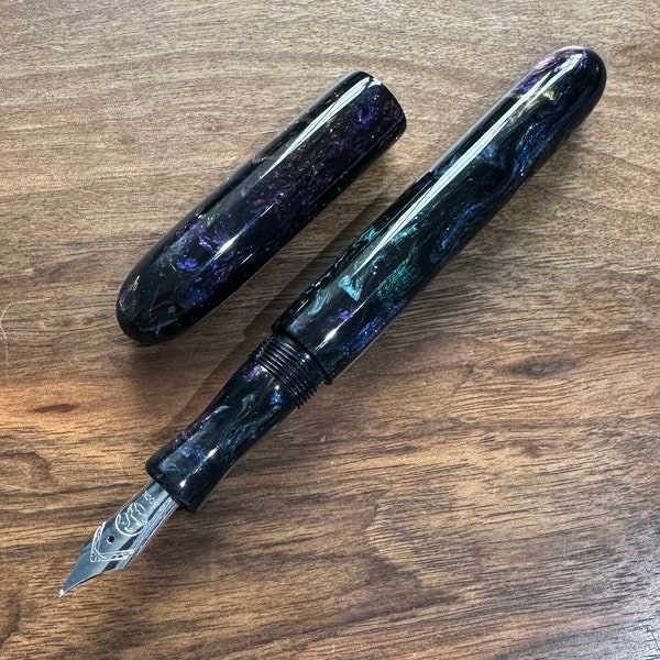 Handmade 'Midnight Oil' Fountain Pen