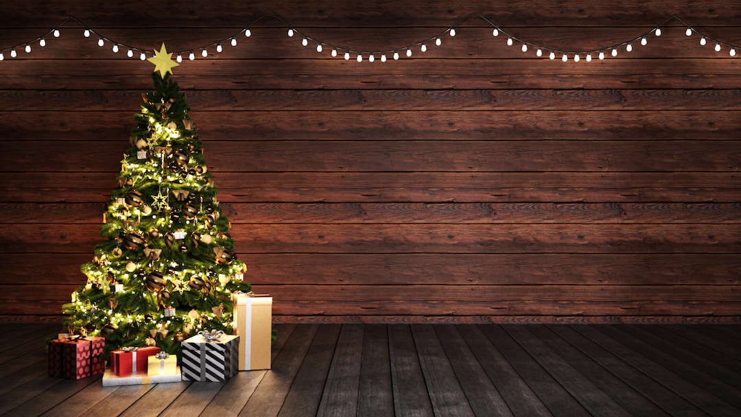 Zoom Background Christmas Theme Bundle Cozy Fireplace With Etsy