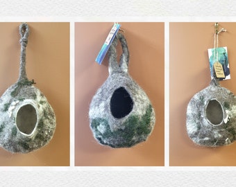 Made to order felted birdhouse