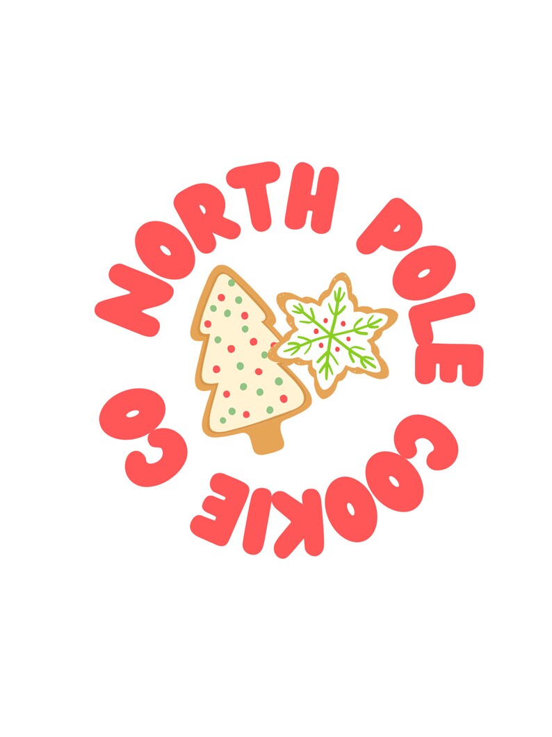 North Pole Cookie Co Christmas Themed SVG Download - Etsy