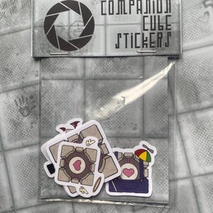 Companion Cube sticker packs | Portal 2
