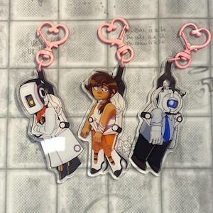 Hanging Portal Charms | GLaDOS | Wheatley | Chell