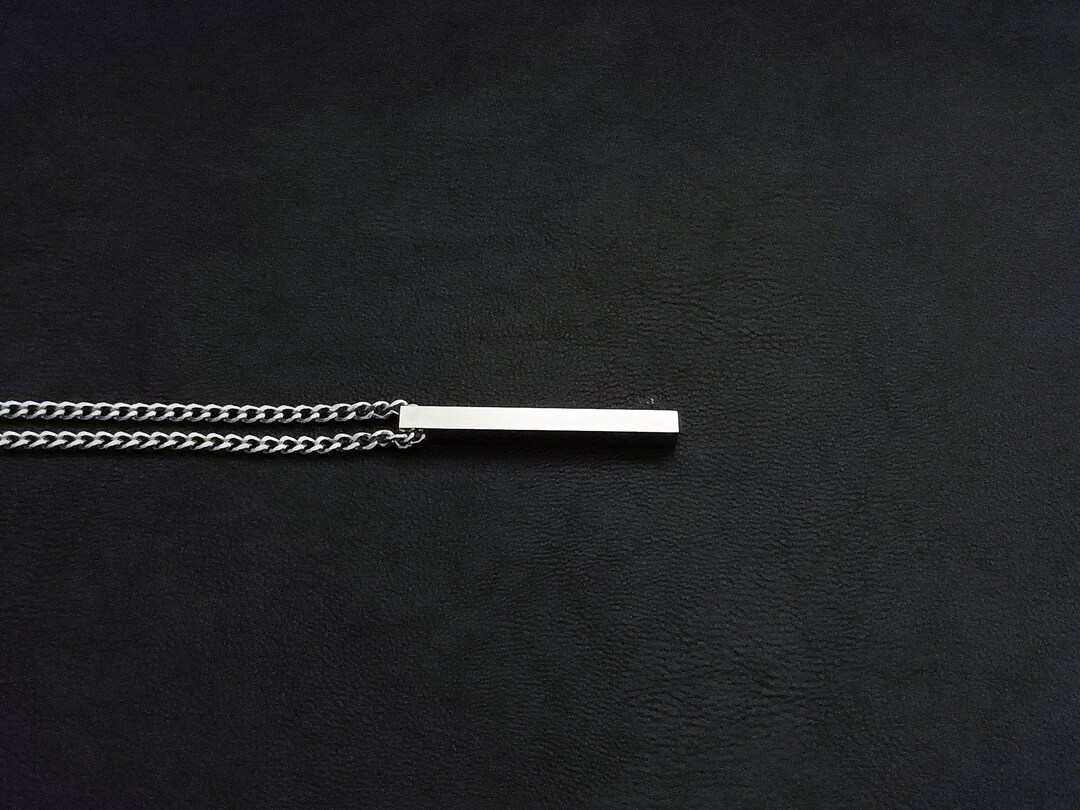 BLANK Pendant Stainless Steel Necklace / Maitreyafields Etsy Australia