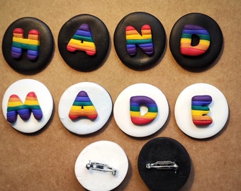 Gay Brooch / LGBTQ Brooch / Lesbian Brooch / Rainbow Brooch / Pride Brooch