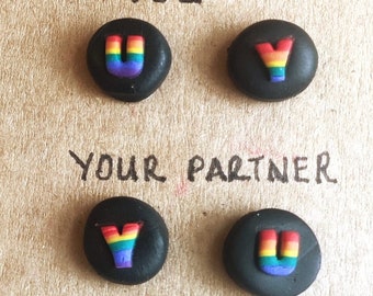 Set 6 Paia Orecchini Pendenti Arcobaleno Pride – Gioielli LGBTQ+ Ipoallergenici In Lega E Acrilico, Per Donne E Uomini