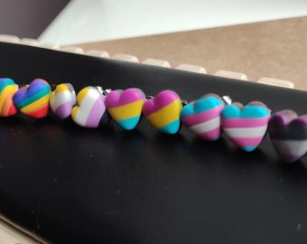 Wonderful Rainbow & Pride Clay Stud Earrings, Wholesale opportunity Gay,Lesbian, Bisexual, Asexual, Pansexual,Non Binary, Transgender