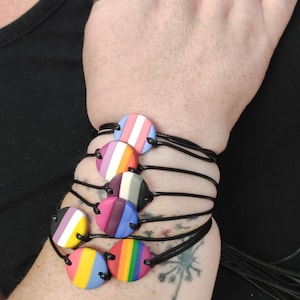 LGBTQ Pride Bracelet, Transgender Bracelet, Lesbian Bracelet, Bisexual Bracelet, Asexual Bracelet, Pansexual Bracelet, Non-Binary Bracelet