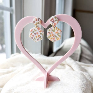 Heart Earring Stand | Earring Holder | Jewelry Display | Earring Display | Photo Prop Tool | Polymer Clay Tools