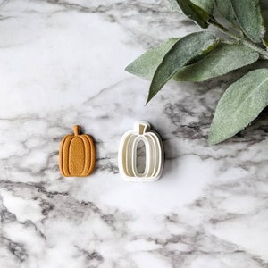 Pumpkin Imprint Cutter | Fall Clay Cutters | 3D Polymer Clay Cutter | Clay Jewelry | Jewelry Making | Polymer Clay Tools