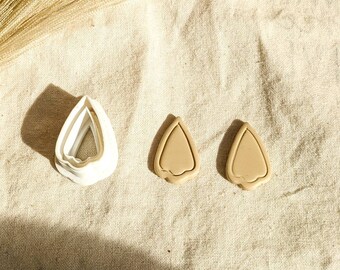 Scallop Dangle Imprint Clay Cutter | Trendy 3D Polymer Clay Cutter | Clay Jewelry | Jewelry Making | Polymer Clay Tools