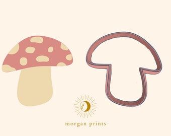 Mushroom Cookie Cutter | Cottagecore Cookie Cutter | Spring Cookie Cutter | Cute Trendy Cookie Cutter