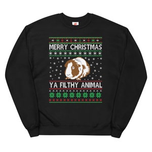 Frohe Weihnachten Ya Dreckiges Tier Unisex Ugly Sweater | Pullover