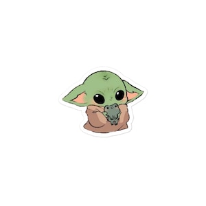 Pegatina de El Mandaloriano / Baby Yoda “El Niño”