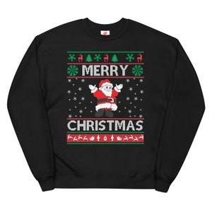 Frohe Weihnachten Hässlicher Pullover | Unisex Fleece Sweatshirt | Happy Holidays Apparel