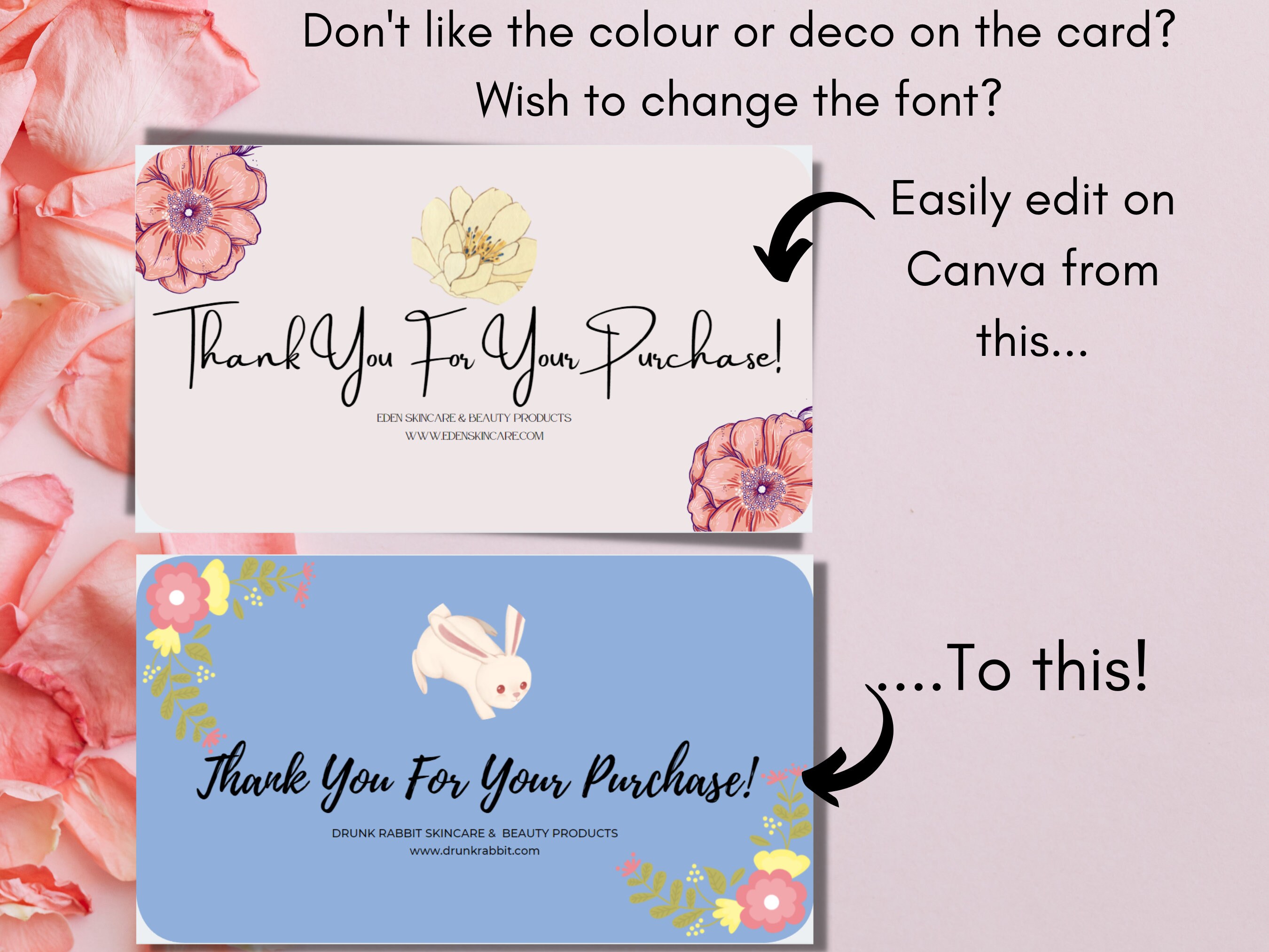 Printable Thank You Card and Loyalty Card for Business - Etsy