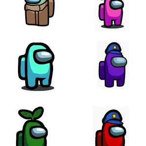 Among Us - at Home Party - Task Cards, Cupcake Toppers, Printables - Etsy