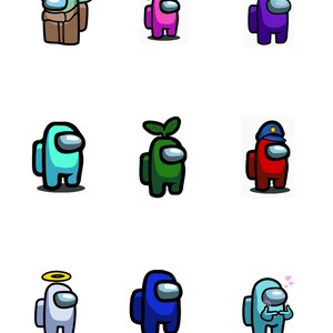 Among Us - at Home Party - Task Cards, Cupcake Toppers, Printables - Etsy