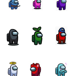 Among Us - at Home Party - Task Cards, Cupcake Toppers, Printables - Etsy