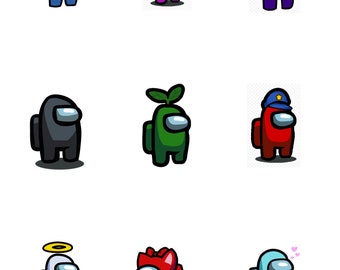 Among Us At Home Party Task Cards, Cupcake Toppers, Printables