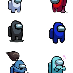 Among Us - at Home Party - Task Cards, Cupcake Toppers, Printables - Etsy