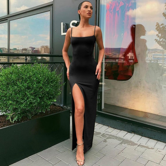 Womens Sexy Spaghetti Strap Dress 