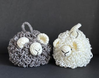 Curly Sheep Key Chain & Car Charm accessory Crochet PDF Pattern