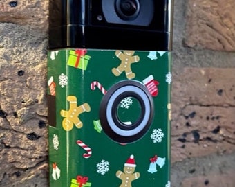 Christmas Ring Doorbell Decal: Festive Vinyl Sticker