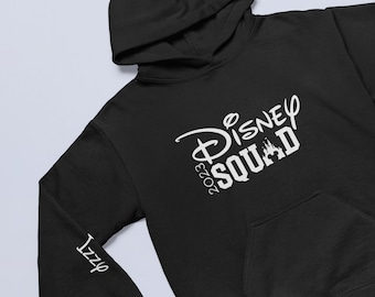 Personalised Disney Squad 2024 Family Hoodies