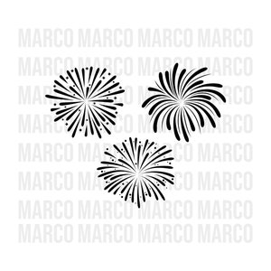 Fireworks Svg, New Year Svg, 4th Of July Fireworks svg, Png, Dxf