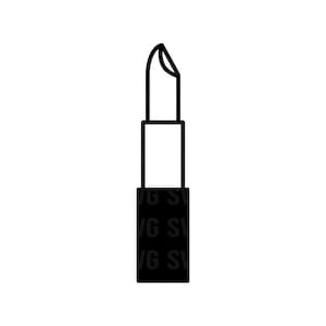 Lipstick Svg, Lipstick Cut File, Lipstick Silhouette, Girly Svg, Custom Lipstick Svg, Svg for Cricut, Digital Download, Png, Dxf