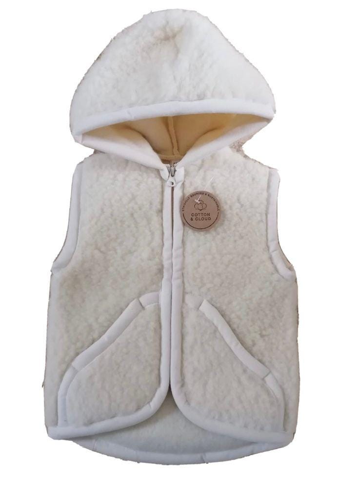Kids Sheepskin Vest UK