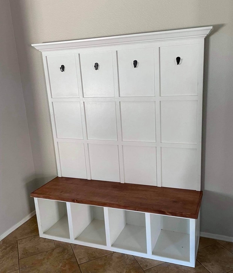 Hall Tree Cubby Storage Bench Unit LOCAL PICK UP and Delivery Etsy