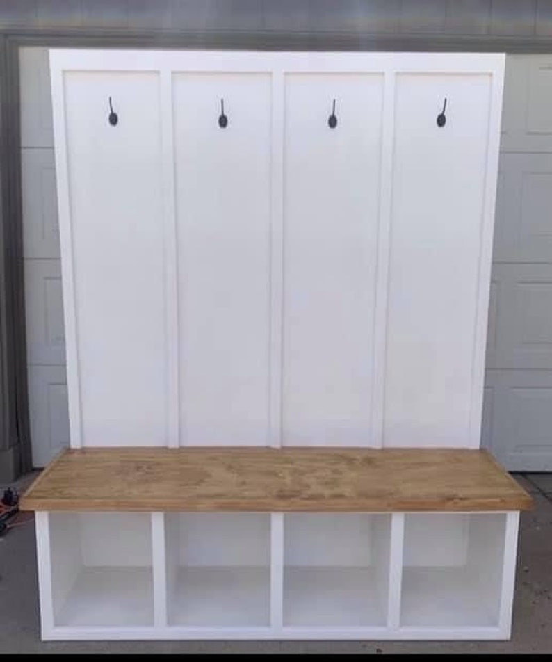 Hall Tree Cubby Storage Bench Unit LOCAL PICK UP and Delivery Etsy