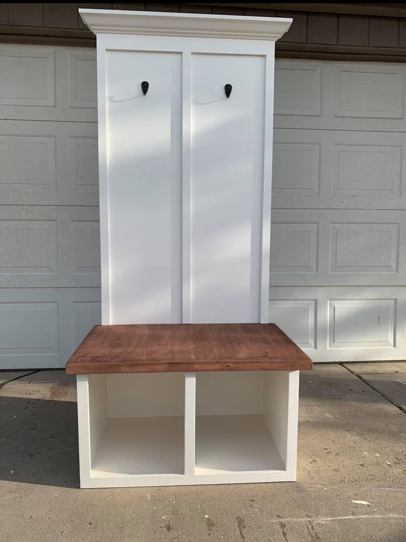 Hall Tree Cubby Storage Bench Unit LOCAL PICK UP and Delivery Etsy