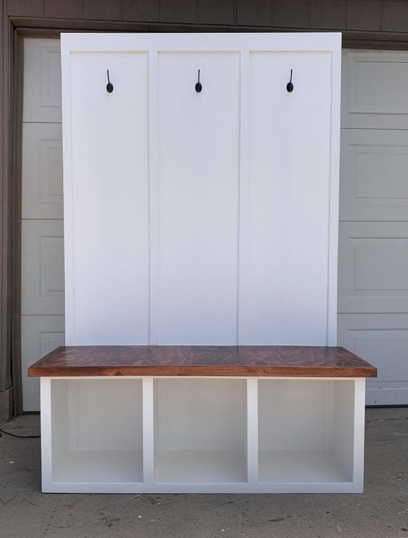 Hall Tree Cubby Storage Bench Unit LOCAL PICK UP and Delivery Etsy