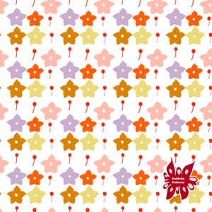 Seamless Floral Pattern | Cute Flowers Digital Paper | Spring Aesthetic for Fabric, Scrapbooking & Crafts