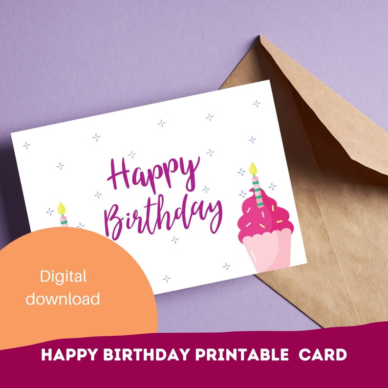 Printable Birthday Cards for Kids Digital Downloads Birthday - Etsy