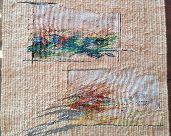 Sue Lawty fine artist weaving tapestry silk linen wool