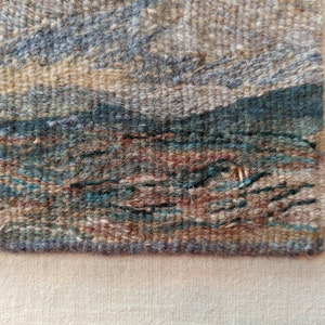 Sue Lawty fine artist landscape weaving tapestry linen wool image 3