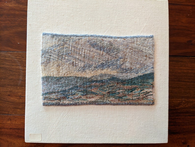 Sue Lawty fine artist landscape weaving tapestry linen wool image 2