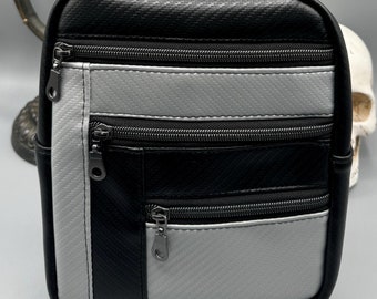 Carbon Fiber Sling, Grey and Black, Cyberpunk, Goth, Unisex, Gift