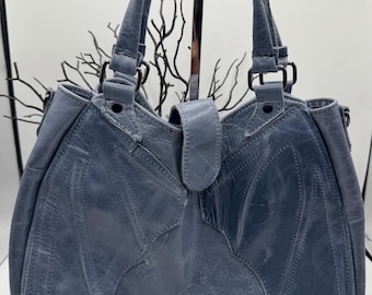 Bolso de piel con forma de ala de gárgola: Ala de murciélago, gris piedra, gótico, regalo, bandolera, bolso de mano
