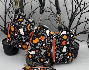 Cartera de confeti de Halloween: Cartera espeluznante de edición limitada, bolso de muñeca acolchado, monedero, estilo gótico, regalo