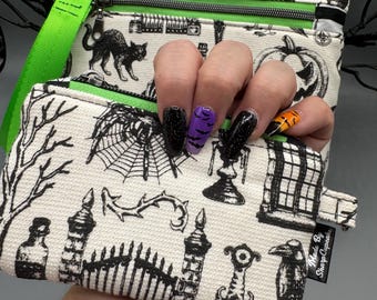 Nick Nack Spooky Sack, wallet coin purse, goth, gift,