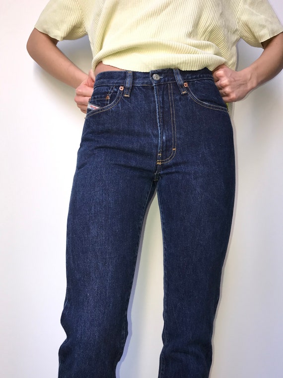 Diesel Denim Jeans vintage 90s navy blue jeans ca… - image 8