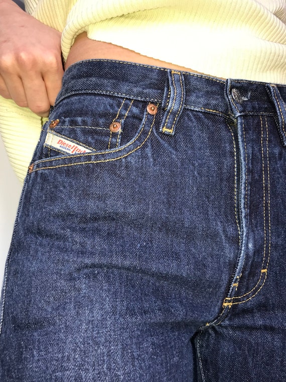 Diesel Denim Jeans vintage 90s navy blue jeans ca… - image 5