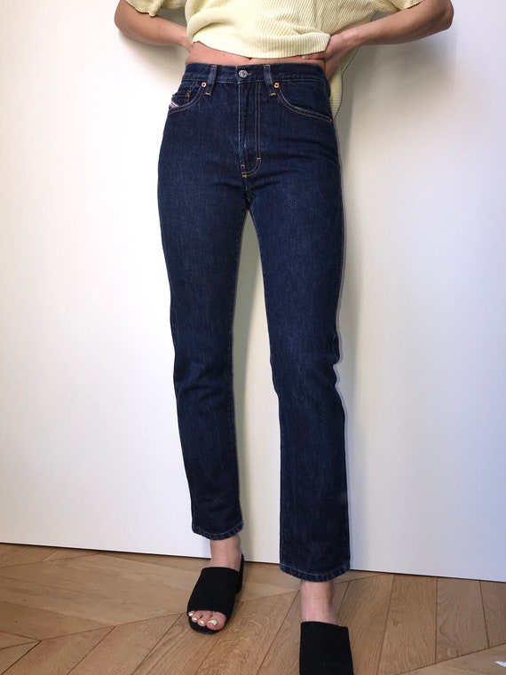 Diesel Denim Jeans vintage 90s navy blue jeans ca… - image 3
